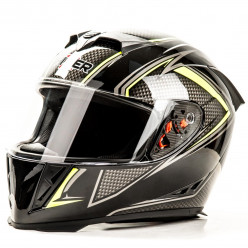 Шлем мото интеграл HIZER J5311 #1 (L) black/lemon