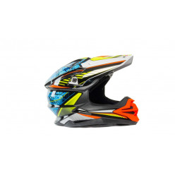 Шлем мото кроссовый HIZER J6803 #4 (XL) BLACK/BLUE