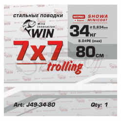 Поводок WIN 7х7 (SHOWA) 34кг 80см