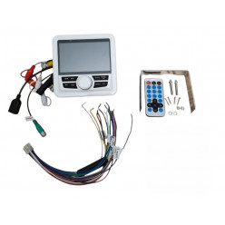 Морская магнитола цветная FM/AM USB для ATV UTV лодки/автомобиля (белый)