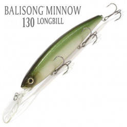 Воблер Deps Balisong Minnow 130SF Longbill 09 Half Mirror Wakasagi