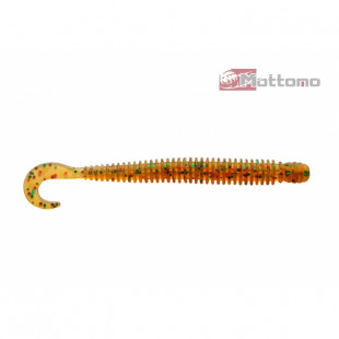 Твистер Mottomo Deft Worm 10см Orange Oil Flake