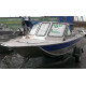 Алюминиевая моторная лодка RusBoat-43 JET PRO транец 380мм открытый нос