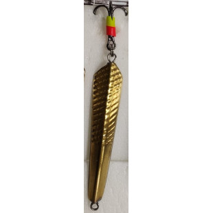 Блесна зимняя Мечик 35мм латунь/мельхиор