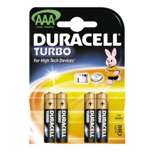 Элемент питания DURACELL TURBO MN2400 BL4 ААА