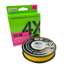 Шнур плетеный SUFIX SFX 4X жёлтый 0.148мм 135м 7кг