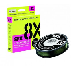 Шнур плетеный SUFIX SFX 8X зелёный 0.128мм 135м 7,3кг