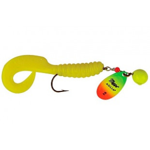 Блесна MEPPS Aglia Spinflex 2 20гр chartreuse/tiger/yellow