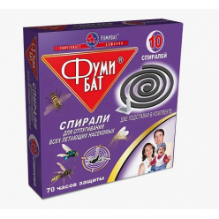 Спирали от комаров Фумибат б/запаха(10 шт.)