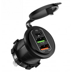 Разъем USB (Type-C и Dual USB) YQM084-3 Ports 4C-7-11