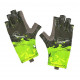 Перчатки для рыбалки летние Aquatic UPF50+ цв.Camo Lime р-р S/M