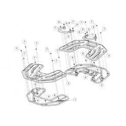 Облицовка переднего багажника пластик LU104058