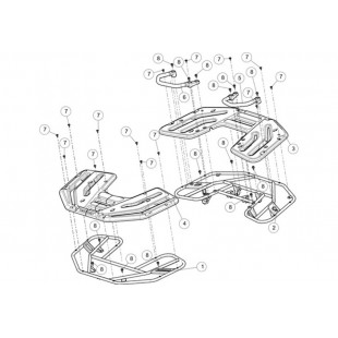 Облицовка переднего багажника пластик LU104058