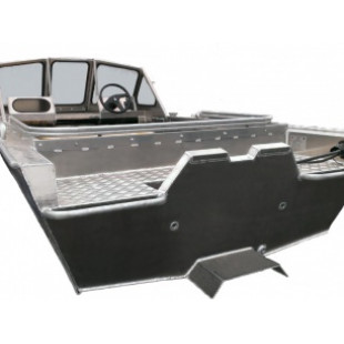 Алюминиевая моторная лодка RusBoat-43 JET PRO транец 380мм