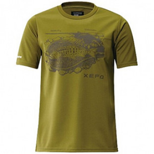 Футболка Shimano Xefo T-Shirts SH-296N р.3XL оливковый Футболка Shimano Xefo T-Shirts SH-296N р.3XL оливковый