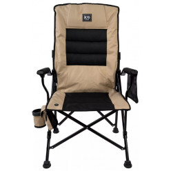 Кресло складное кемпинговое KYODA с подлокотниками и массажёром р. 55*66*43 см цвет бежевый