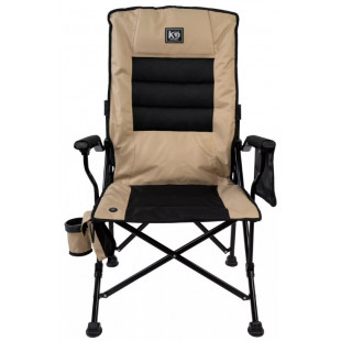 Кресло складное кемпинговое KYODA с подлокотниками и массажёром р. 55*66*43 см цвет бежевый