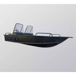 Алюминиевая лодка Wyatboat-390У с 2 консолями