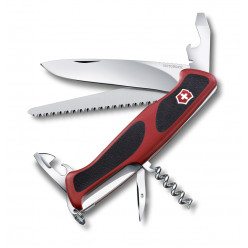 Нож Victorinox RangerGrip 55, 130 мм, 12 функций, красный с черным 0.9563.C