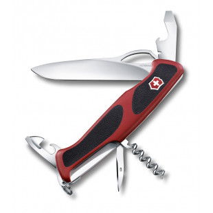 Нож Victorinox RangerGrip 61, 130 мм, 11 функций, красный с черным