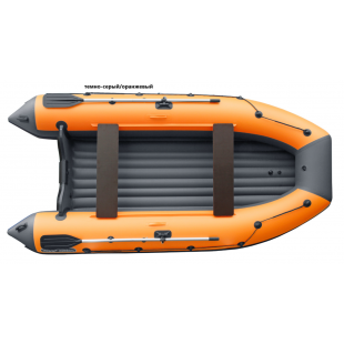 Лодка Reef-340 НД (оранжевый/ темно серый)