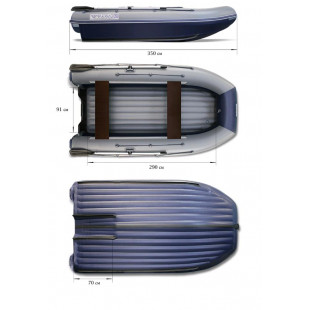 Надувная моторная лодка ФЛАГМАН DK 350 Jet