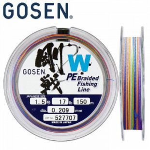 Шнур Gosen W4 braid 1,2 150м мультиколор