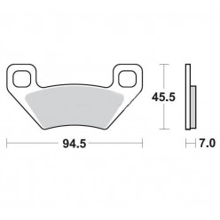 Тормозные колодки Artic Cat MCB773SI TRW