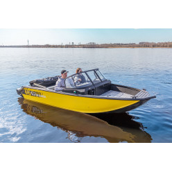 Лодка VOLZHANKA 46 Fish серый, желтый 46F 77 F525