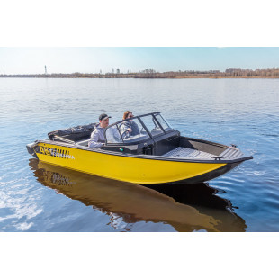 Лодка VOLZHANKA 46 Fish серый, желтый 46F 77 F525