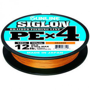 Пл.шнур SUNLINE SIGLON 4 #0.6 (0,128мм) 150м оранж