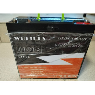 Аккумулятор LifePO4 WULILLS 4000+ 12.8V 20Ah