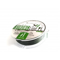 Плетеный шнур Mottomo Strong Line PE Dark Green #1,5/8kg 150m