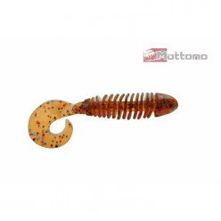 ТвистерMottomo Magic Grub Brown Oil Flake 8cm