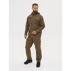 Костюм летний Крафт тк Ravena Peach Wash цв.олива р-р 56/58-182/188