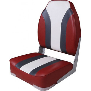 Кресло Highback Rainbow Boat Seat красно-белое 75107RCW