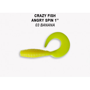 Силиконовая приманка Crazy Fish Angry Spin 1 20-25-3-6