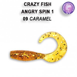 Силиконовая приманка Crazy Fish Angry Spin 1 20-25-9-6