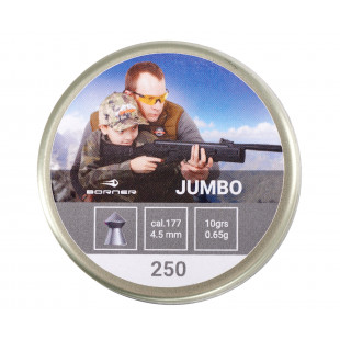 Пули Borner Jumbo 4,5 мм, 0,65 грамм, 250 штук