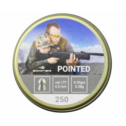 Пули Borner Pointed 4,5 мм, 0,58 грамм, 250 штук