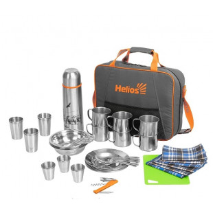 Набор для пикника Camping на 6 персон с термосом (HS-CG-T-6) Helios