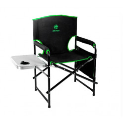 Кресло складное Кедр Black со столиком сталь SK-15-BG