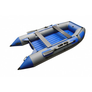 Моторная лодка ПВХ Zefir 3900 серый/синий НДНД