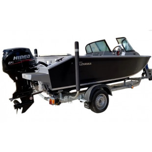 Лодка VOLZHANKA 46 Fish серый, карбон с мотором Hidea EF60 FVEL-T 46F 20 I424
