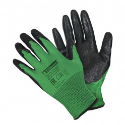 Перчатки садовые, нитрил покрытие