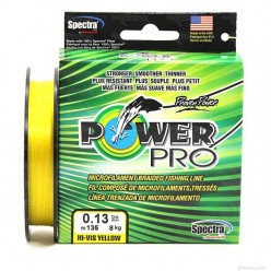 Плетеный шнур Power Pro 135м Hi-Vis Yellow 0.13мм 8LB