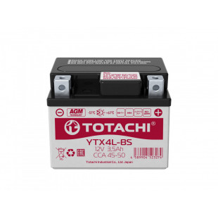 Аккумуляторная батарея TOTACHI MOTO YTX4L-BS 3.5 а/ч L AGM 90035