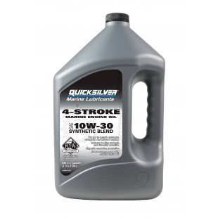 Масло полусинтетическое для 4т моторов Quicksilver Sinthetic blend 10W30 4л. 8M0152564