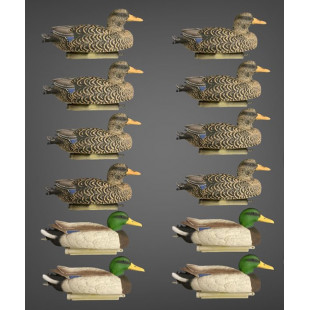 Чучела Утки Кряквы Mallard OscarDecoys® Duck 3D Elite (8уток+4селезня)