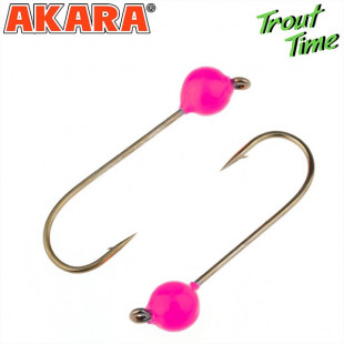 Джиг.Akara Trout Time Шар вольфрам 0,5 г. 3.5мм. кр. № 4 Pink (3шт)